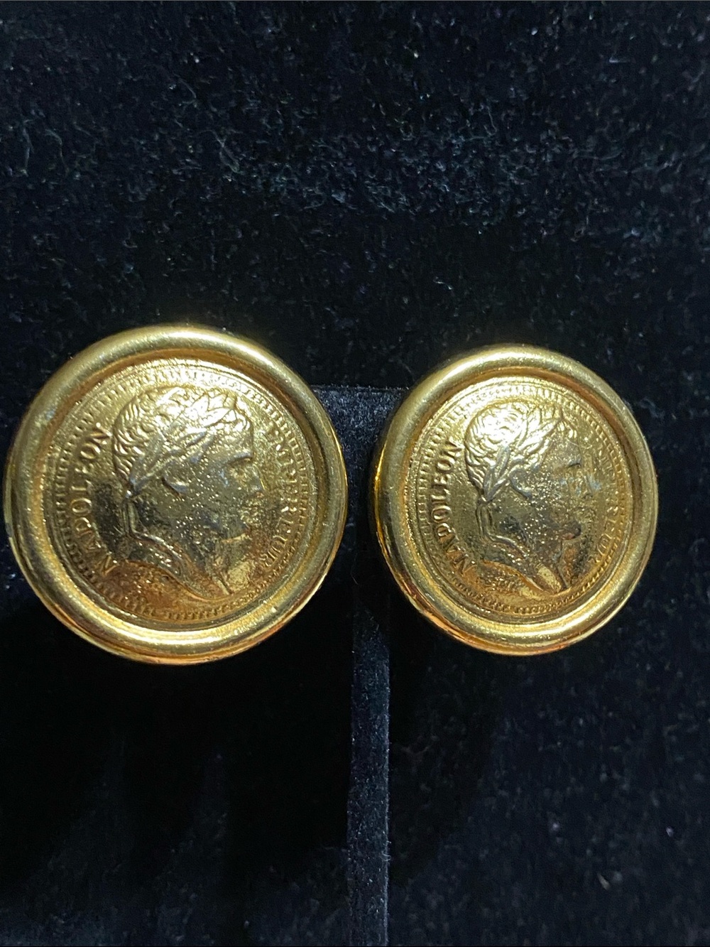 VTG Graziano Coin Clip Earrings